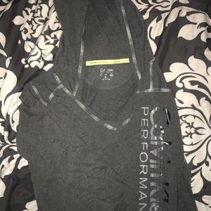 Calvin Klein performance long sleeve hooded shirt